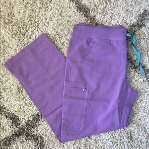 Figs Kade Cargo Pants in Lilac Dawn NWT